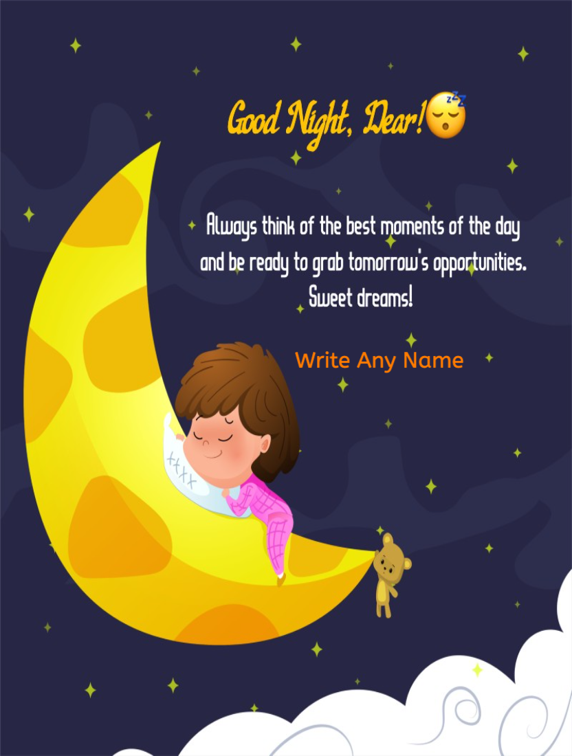 Beautiful Good Night Quotes Card