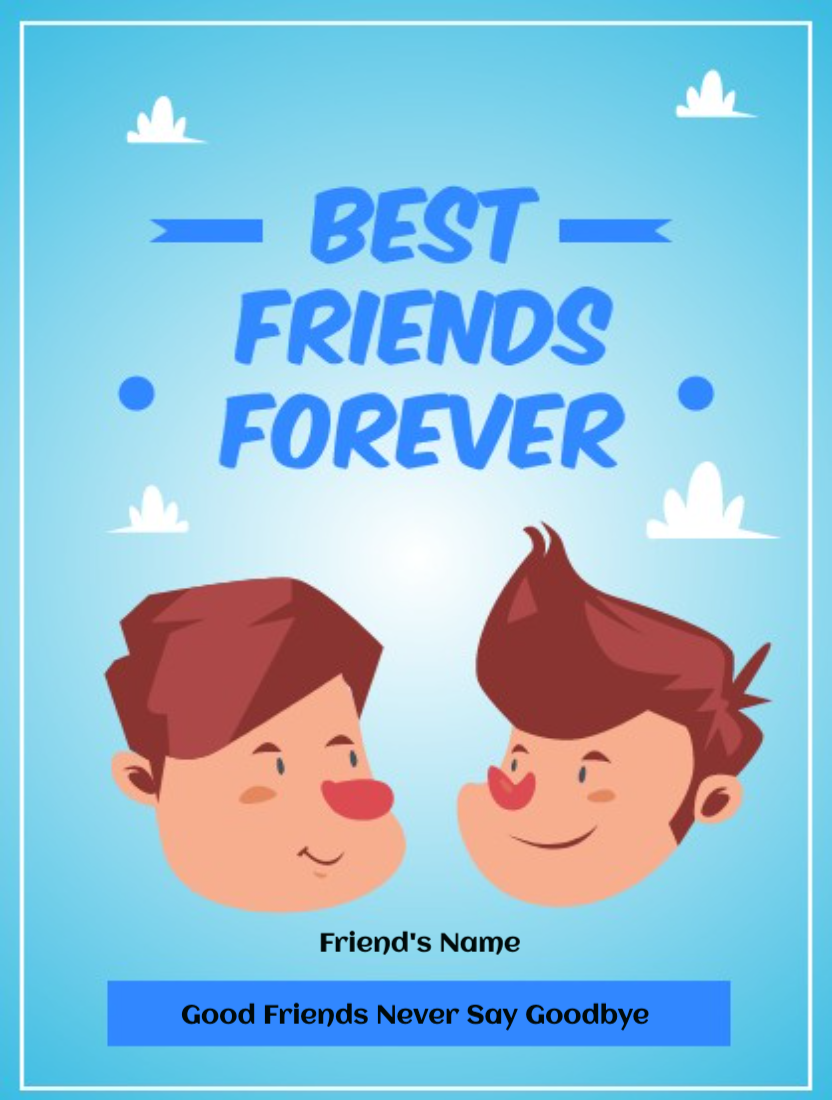 Best Friend Forever Customizable Friendship Day