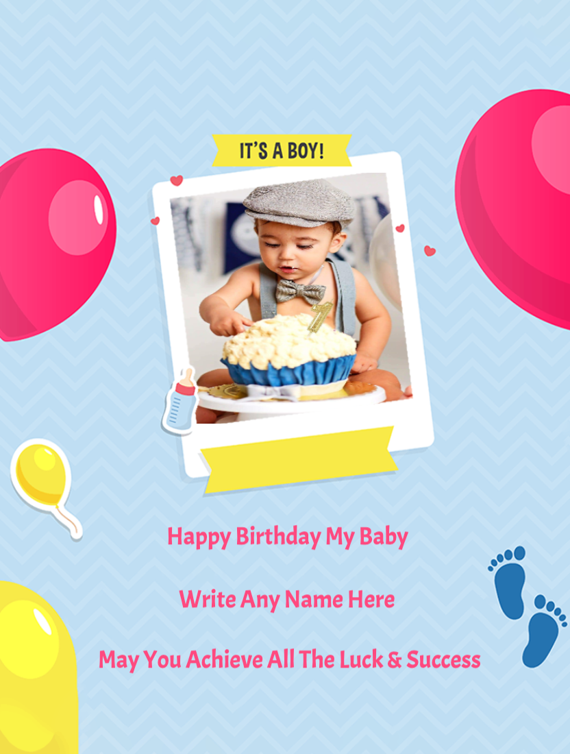 Birthday Wishes For Baby Boy With Photo And Name