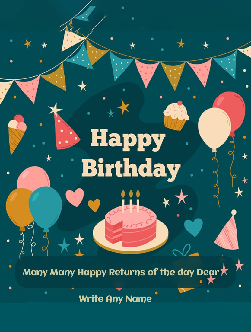 Birthday Wishes Greeting Card For Friend