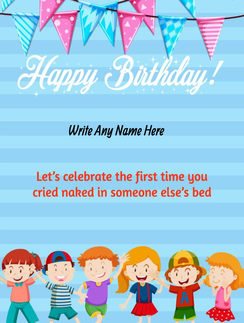 Funny Birthday Card Messages With Name