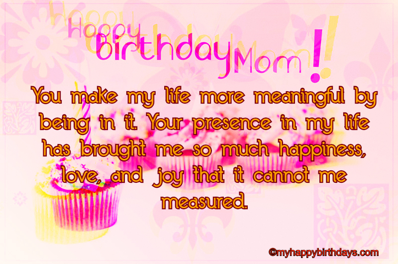 Happy Birthday To Mommy