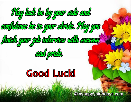 good luck message for presentation