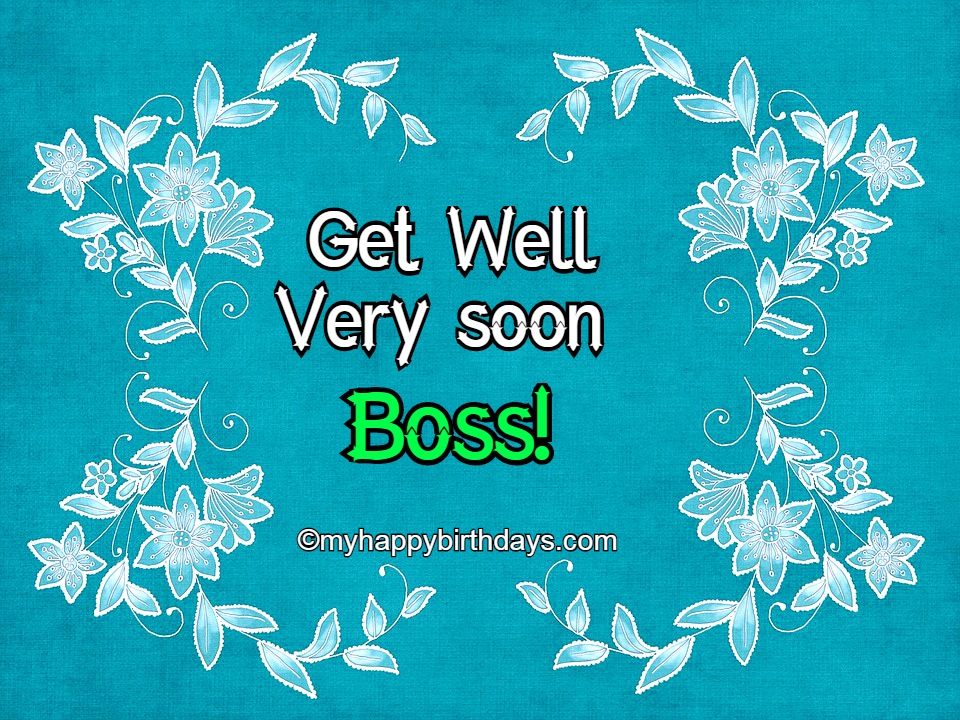 get well soon messages for boss