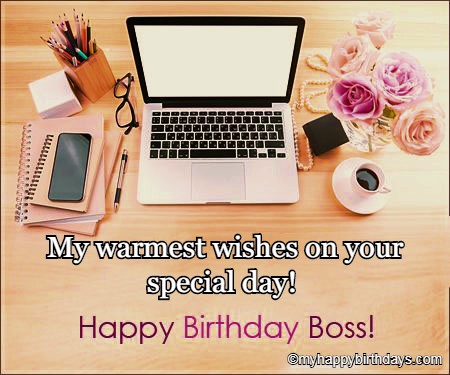 Happy birthday wishes for boss