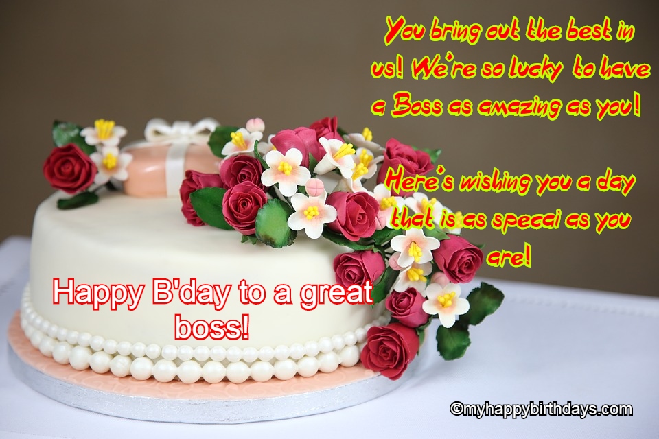 birthday wishes for boss and message
