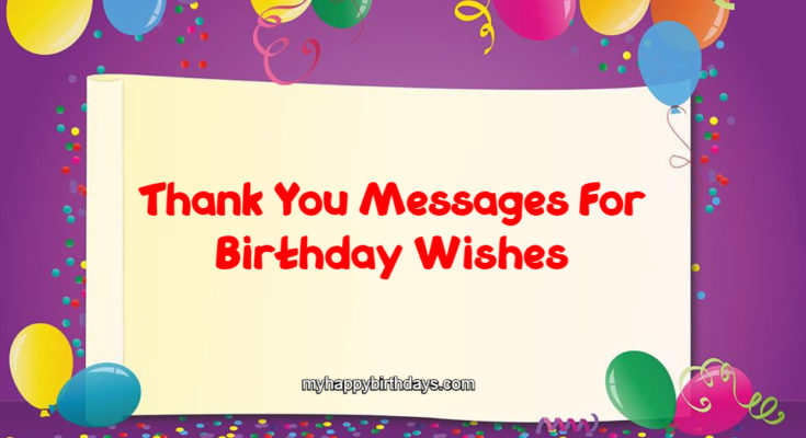 60+ Thank You Messages For Birthday Wishes | Images & Greetings