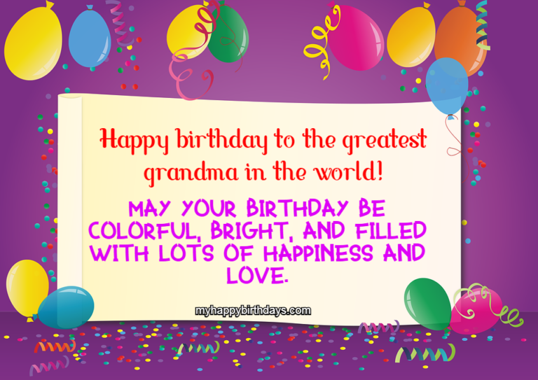 65+ Heartfelt Happy Birthday Grandma Quotes, Messages, Wishes