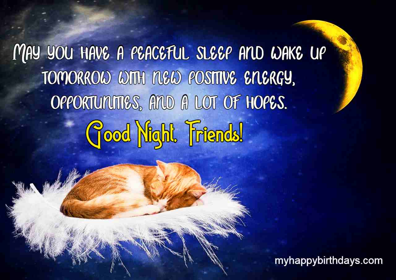 Friends good for night wishes 35 Good