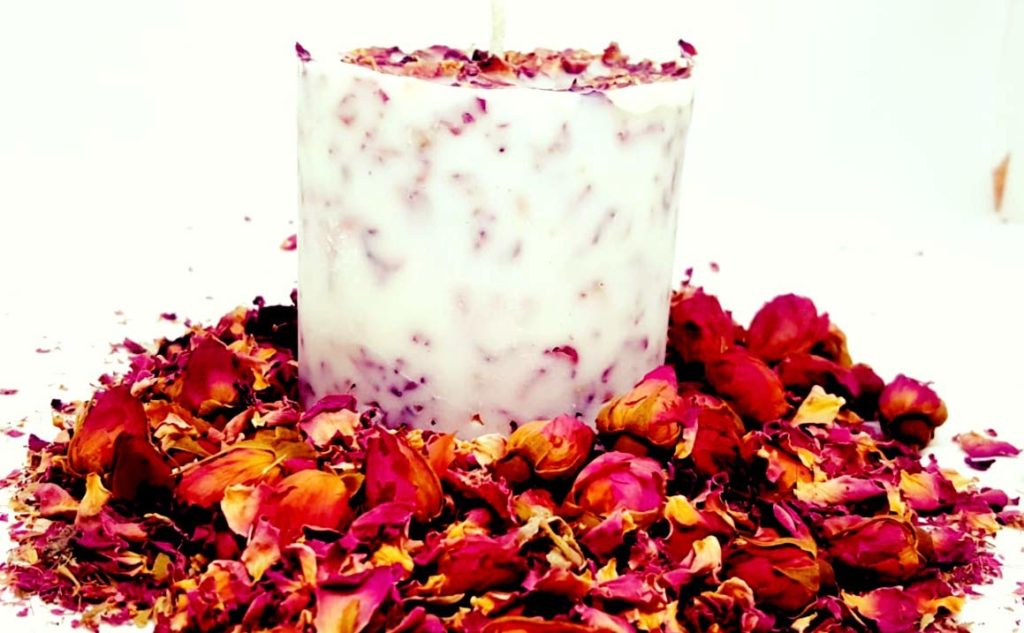 Rose Petal Candles 1