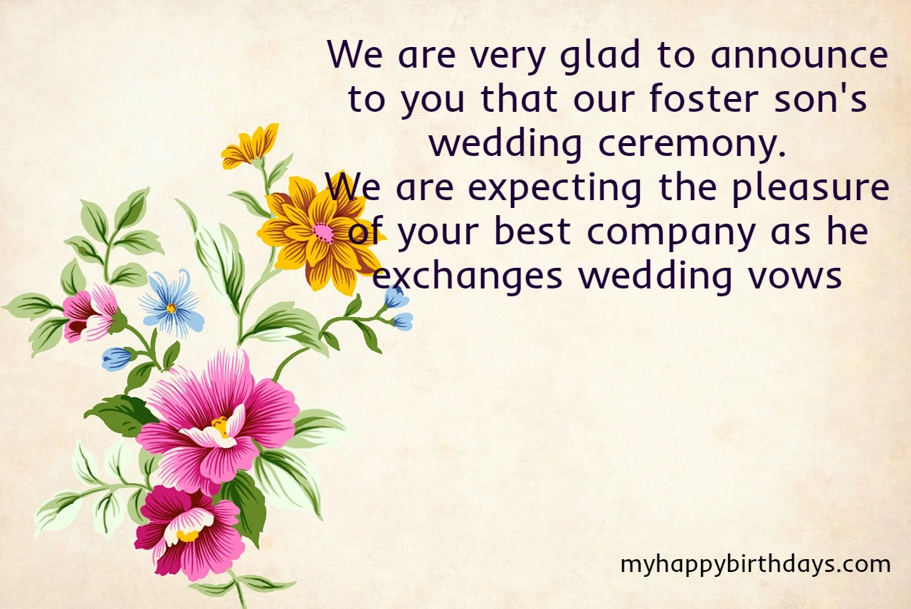 Wedding Invitation Messages from Parents 1