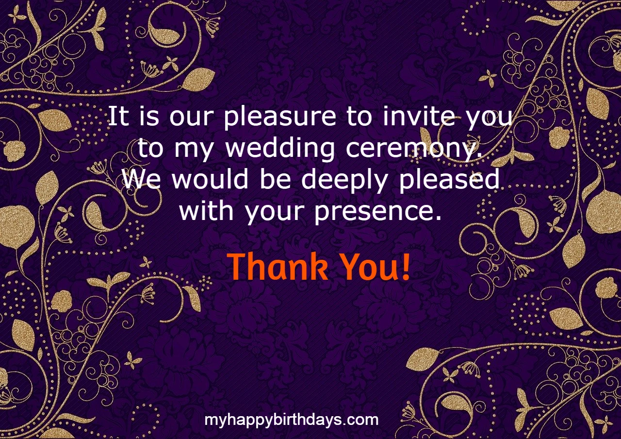 wedding invitation messages