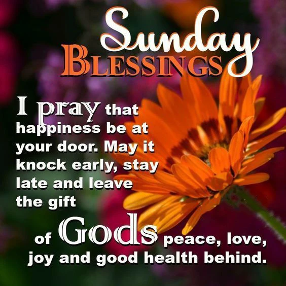 Sunday blessings