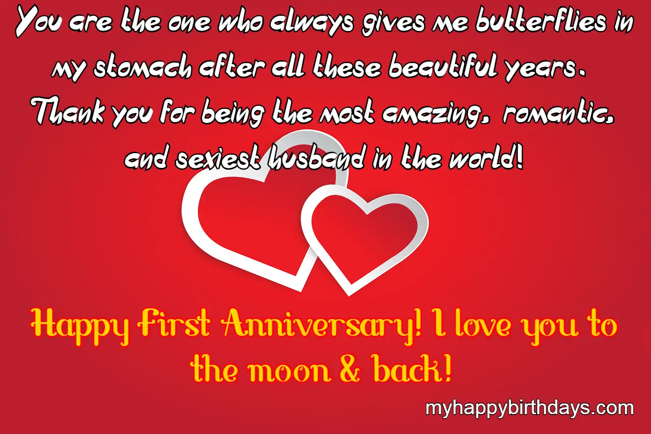 First Wedding Anniversary Wishes For Husband