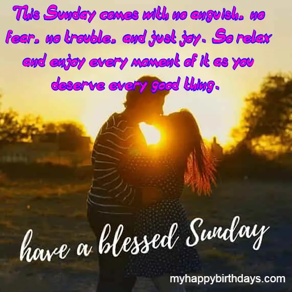 happy sunday quote for girlfriend