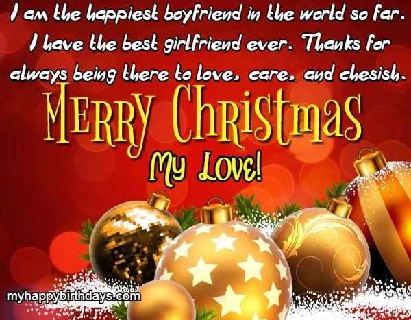 Merry Christmas Wishes for Girlfriend 