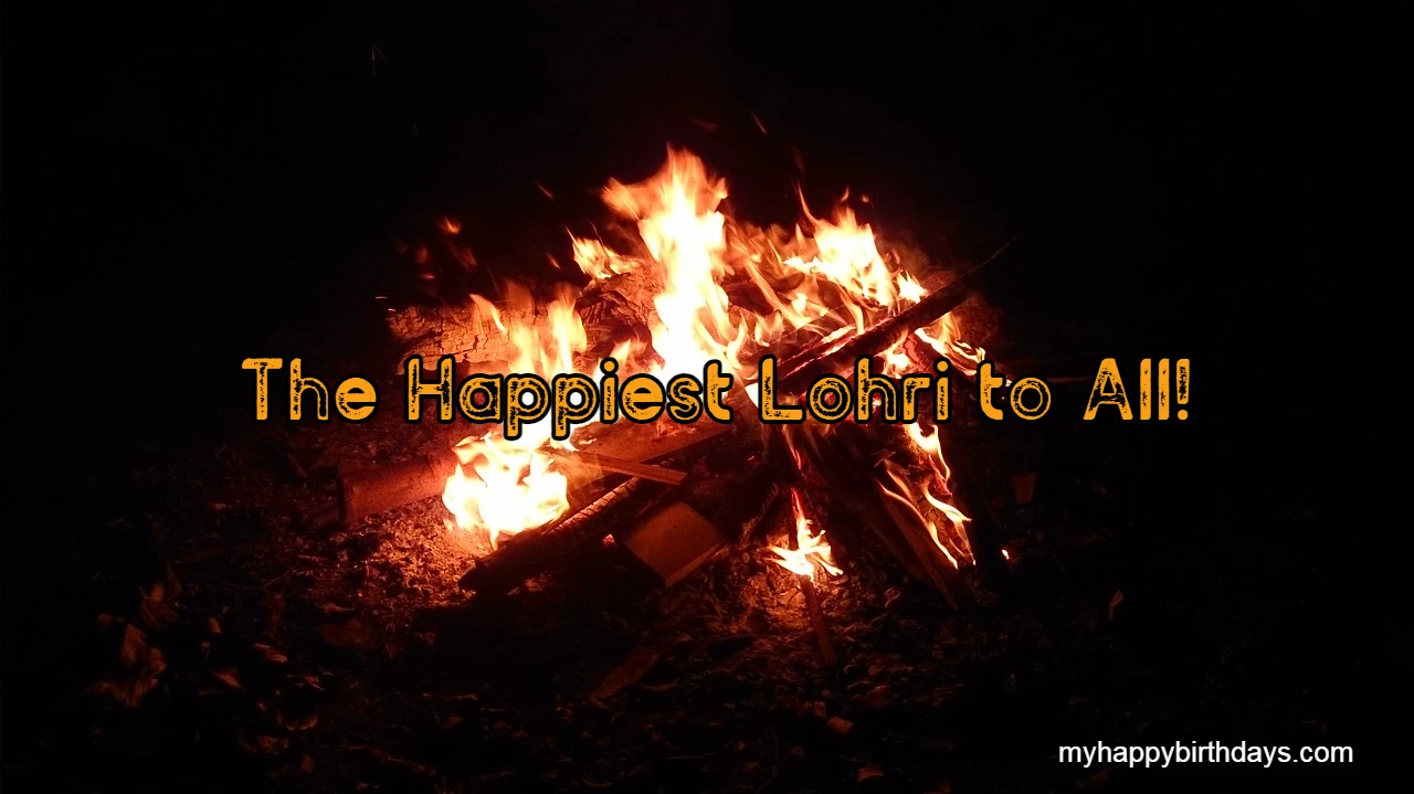 lohri with bonfire