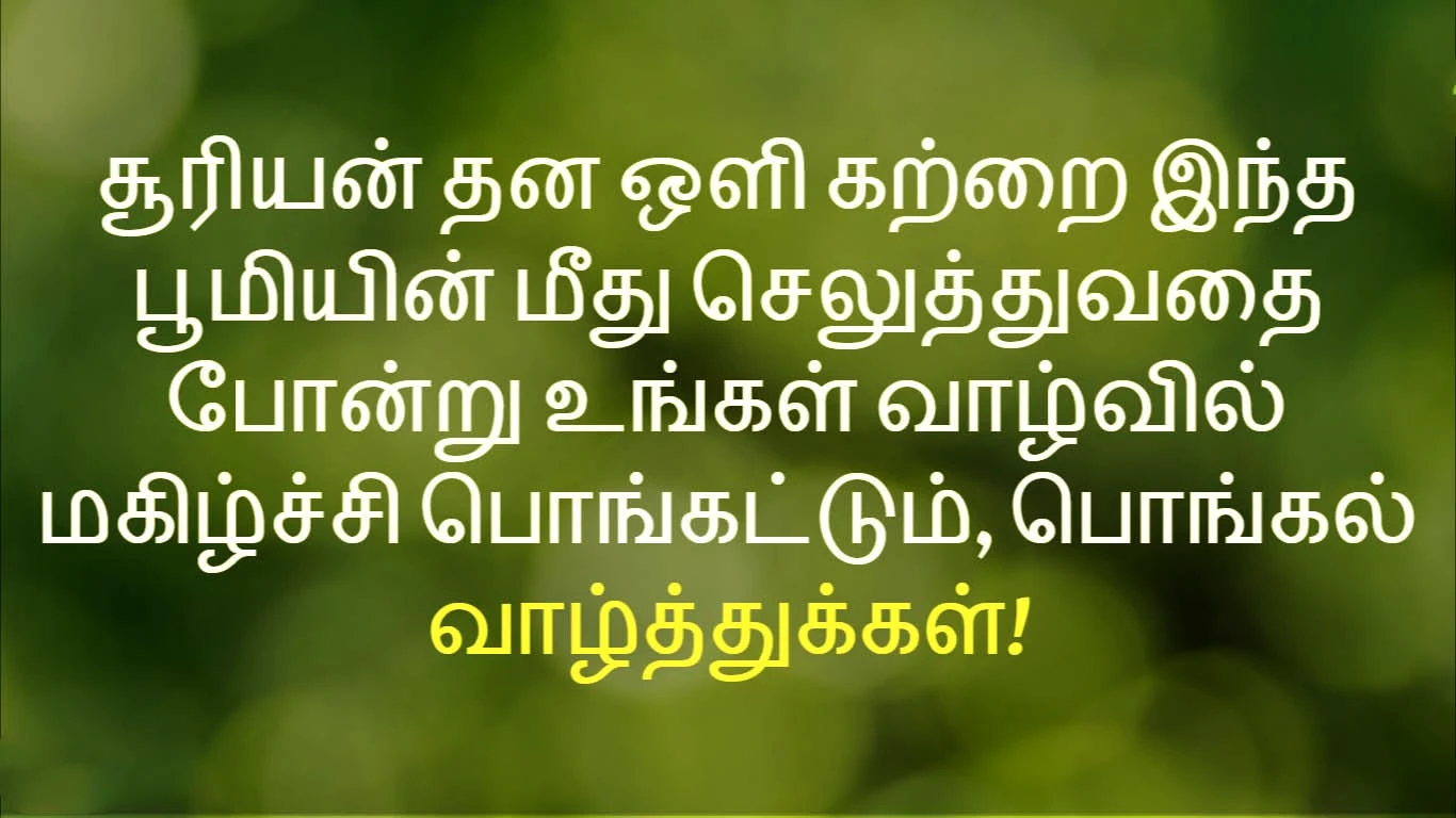 pongal wishes tamil