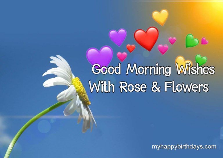 Good Morning With Roses and Flowers