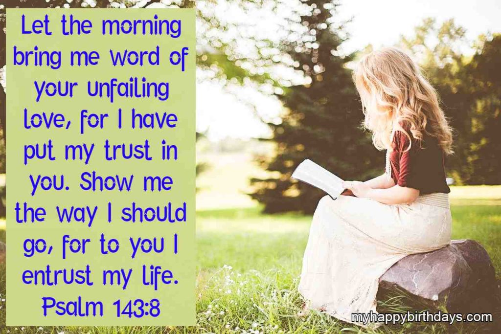 Good morning bible verses image