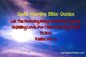 Good Morning Bible Quotes With Images | Bible Good morning Messages