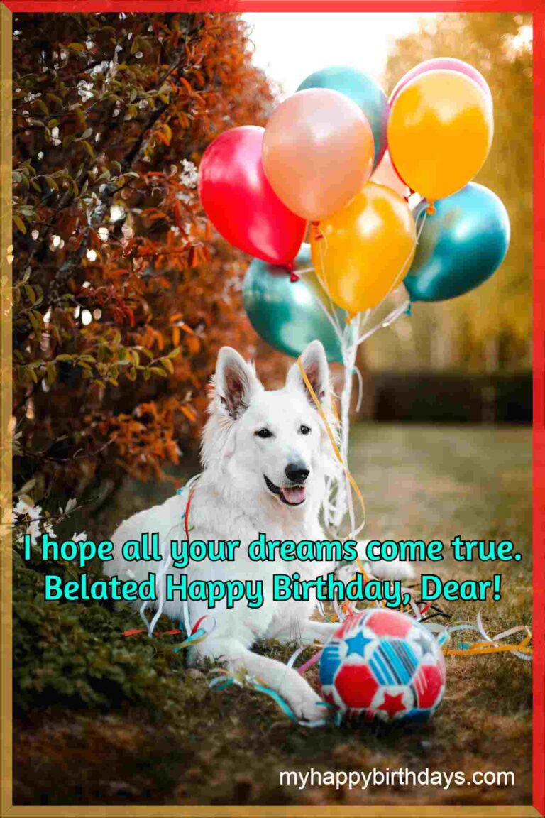 160 Belated Happy Birthday Wishes, Messages, Images, Quotes - 2021