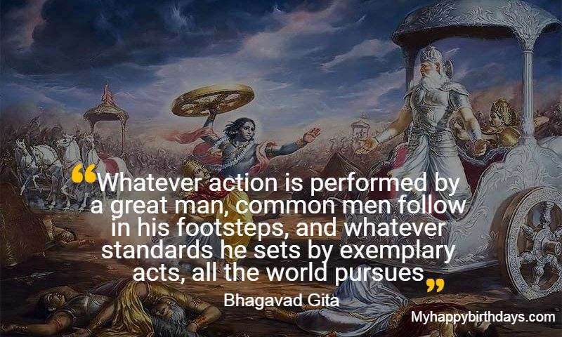 Bhagavad Gita Quotes on Peace and Sucess