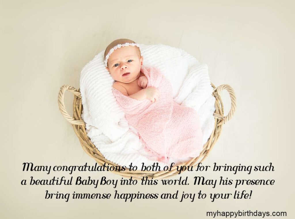 Congratulations for Baby Boy