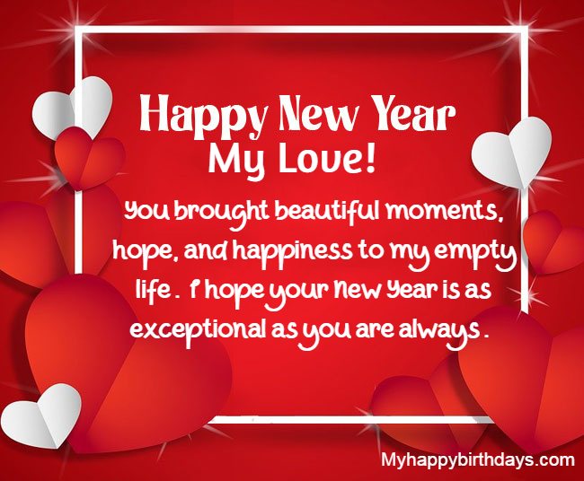 Happy New Year Wishes For Girlfriend