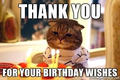 Thank You For Your Birthday Wishes Meme 4