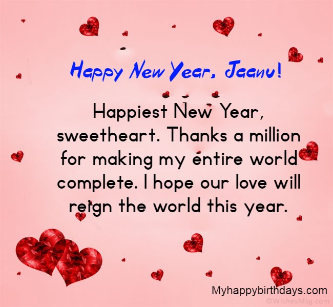 New Year Wishes For Husband