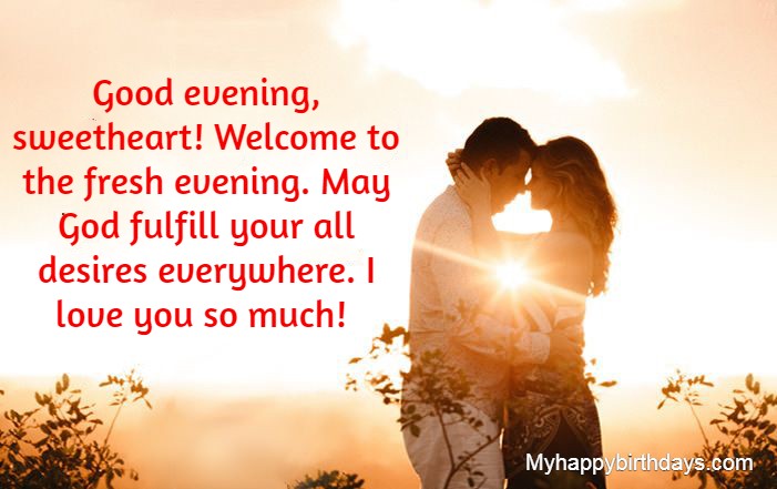 Good Evening Messages for Him