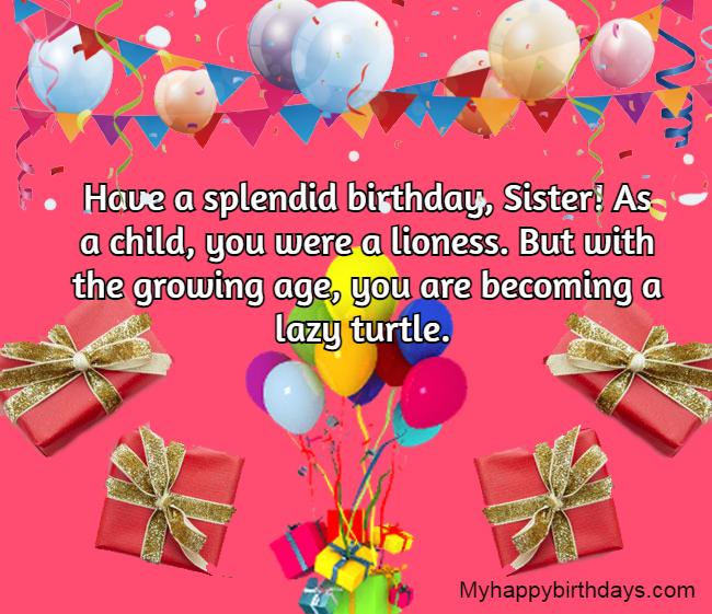 Birthday Wishes For Sister