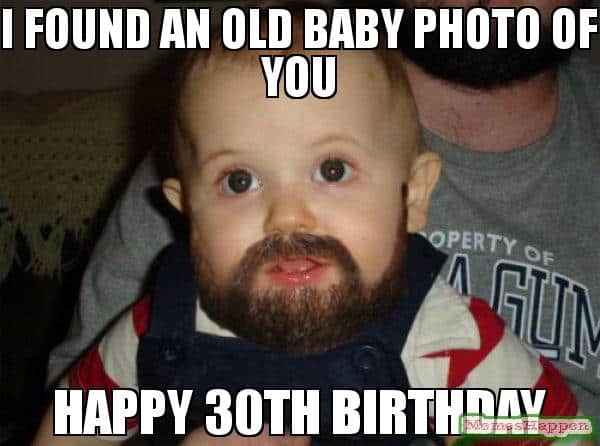 happy 30th Birthday Funny Meme