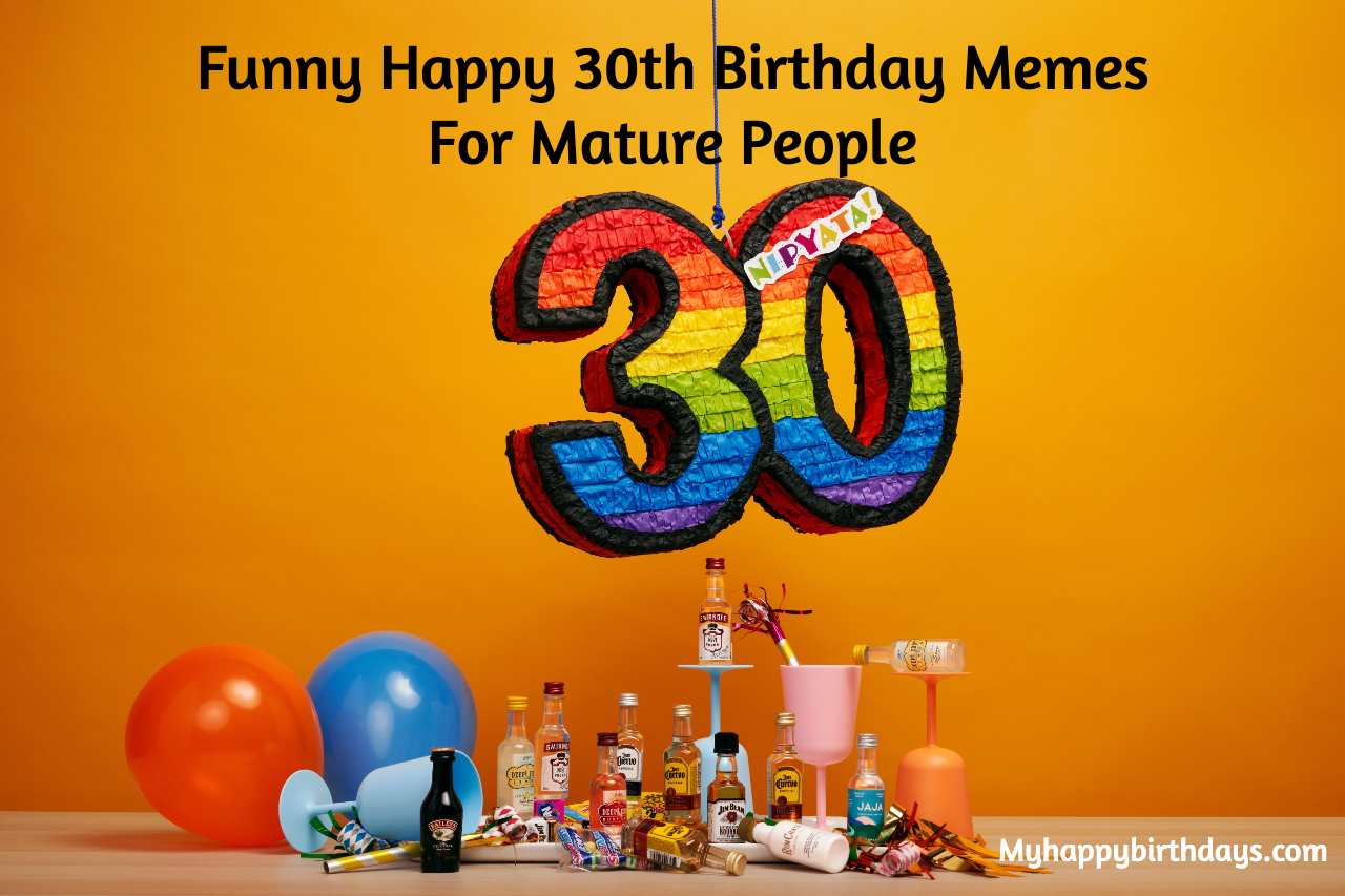 103 Funny Happy 30th Birthday Meme For Mature People