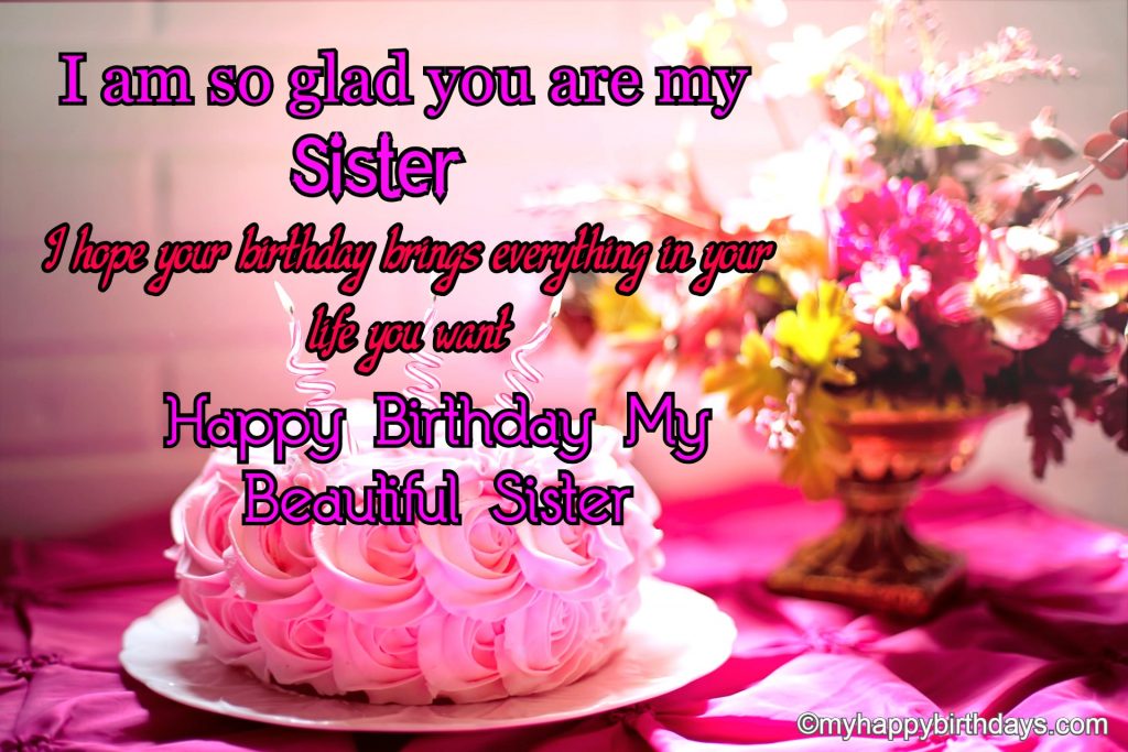 Birthday Wishes For Sister 2
