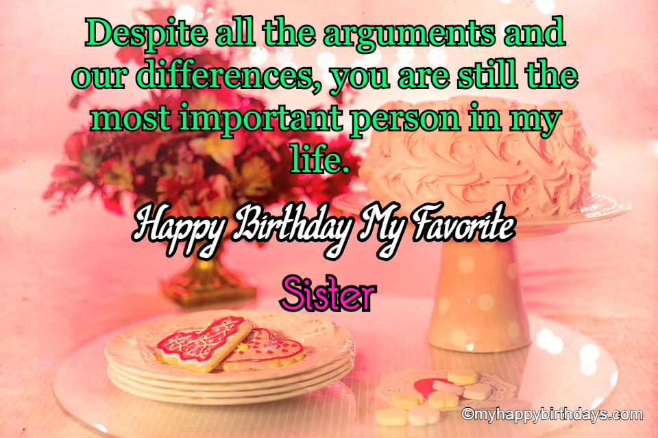 Sister birthday quotes