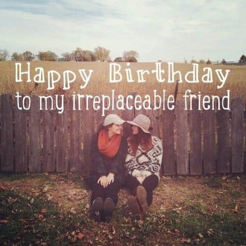 Happy birthday to my irreplaceable friend meme