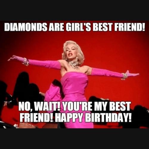 birthday memes for female friends funny