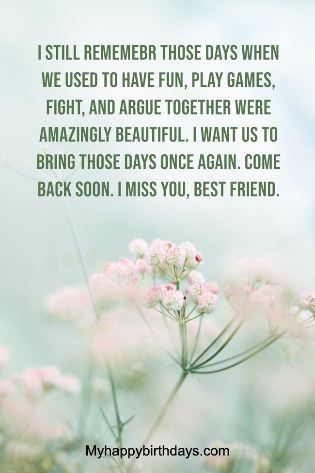 Miss You Messages For Best Friend