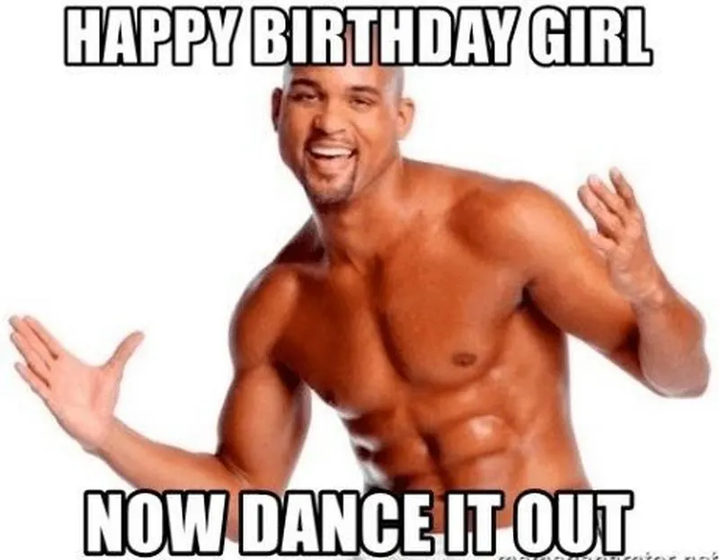 happy birthday girl dance it out