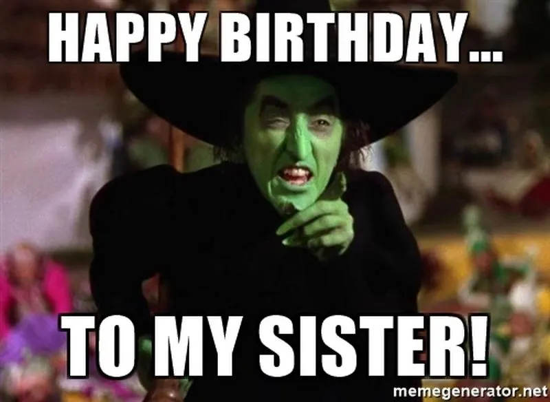 Happy Birthday Sister Meme 16