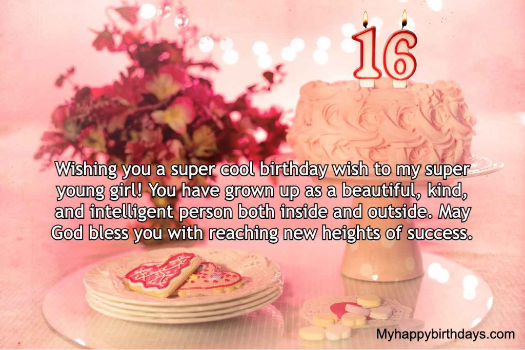 sweet 16th happy birthday wishes