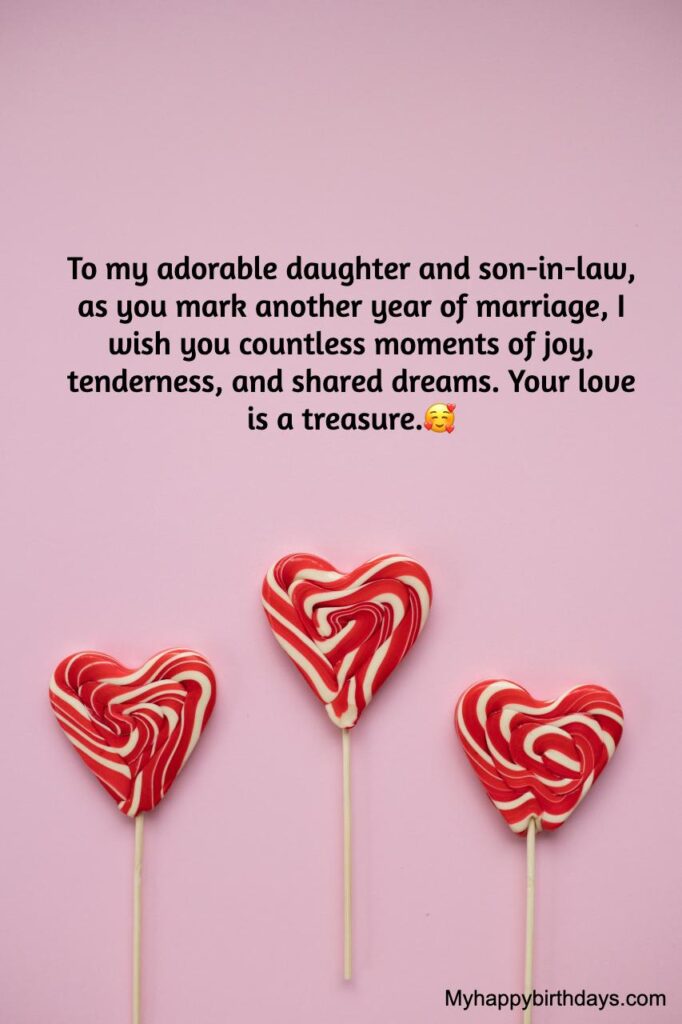 anniversary wishes for daughter and son in law from father