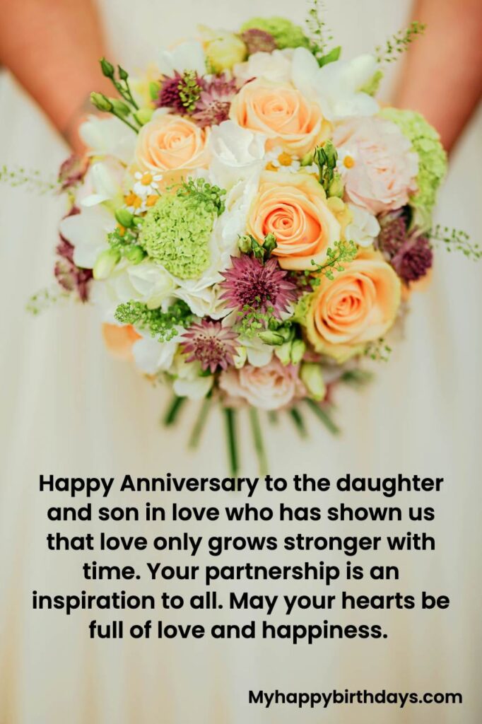anniversary wishes for daughter and son in law from mother